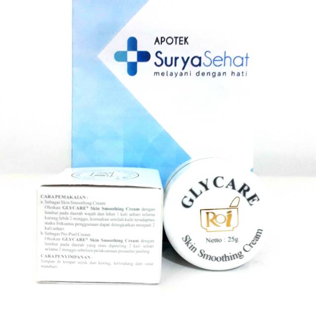 GLYCARE skin Smoothing Cream 25 gram Roi Surya - Pencerah Kulit - Pre Peel Cream - Krim Malam