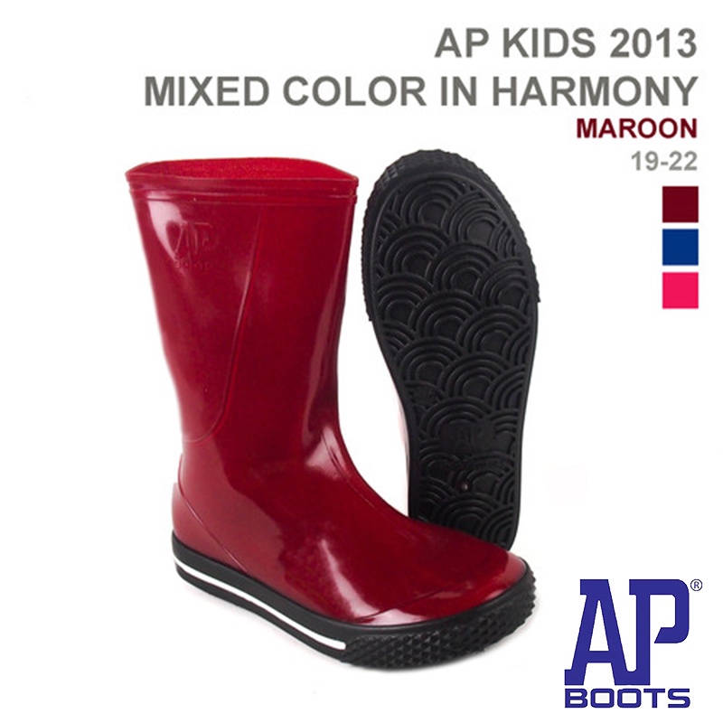 AP Boots Kids 2013 Color In Harmony / Sepatu Boots Anak Karet Unisex