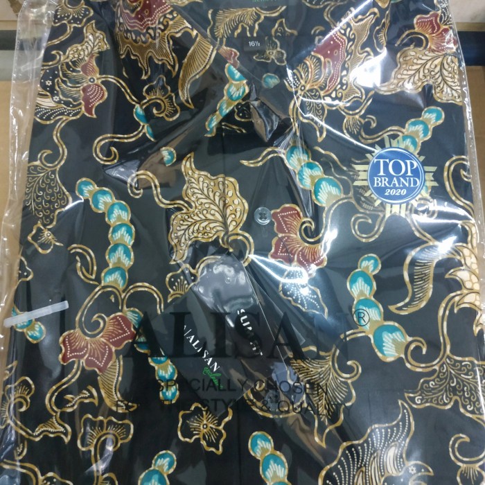 Batik alisan lengan pendek, size 16.5 - 17.5 (jumbo)