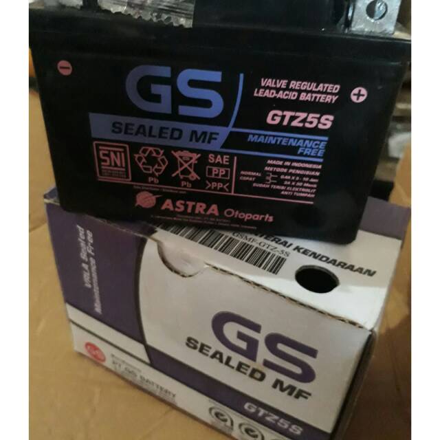 AKI VARIO GTZ5S GS ASTRA / AKI BEATFI / AKI SUPRAX125 / AKI MIO J / ACCU VIXION