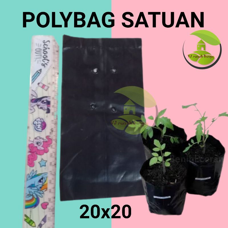 Polybag Tanaman Ukuran 15x15 18x18 20x20 25x25 30x30 Kantong Plastik Polibek Tanaman