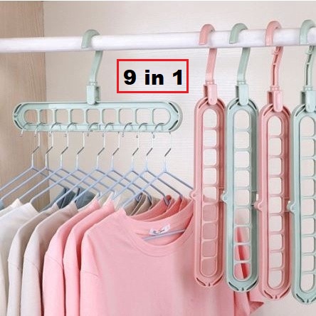 Magic Hanger 9in1 Gantungan Baju Plastik Hemat Ruang