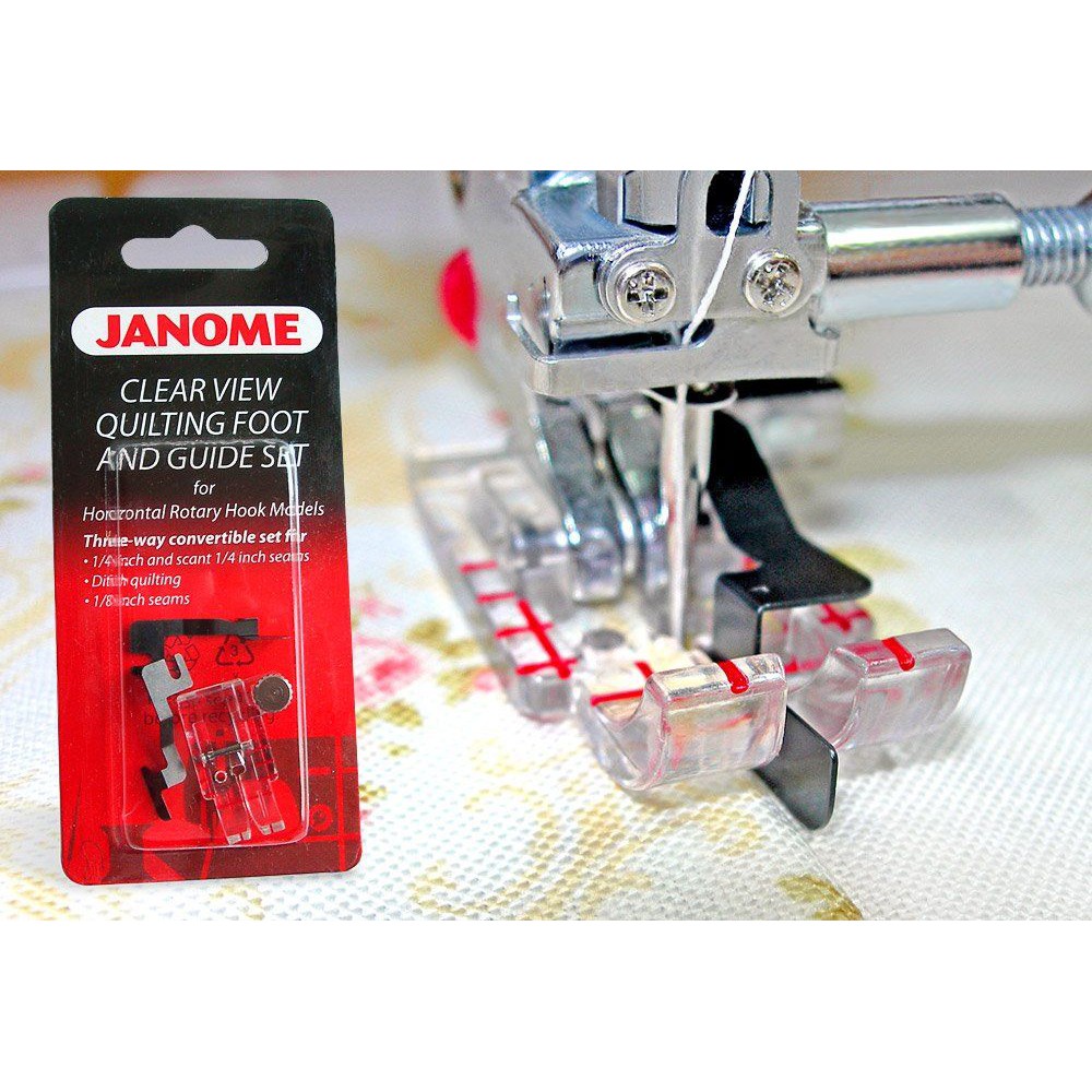 jJANOME Sepatu mesin jahit janome (3 in one ) 1/4&quot;-1/&quot;8