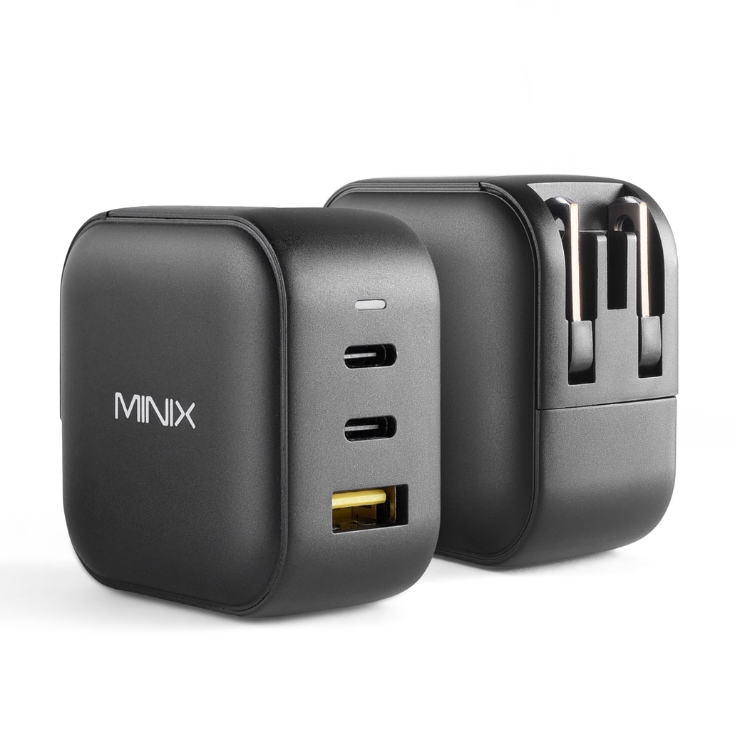 AKN88 - MINIX NEO P1 - Turbo 3 Port GaN Wall Charger 66W - PD 3.0 and QC 3.0