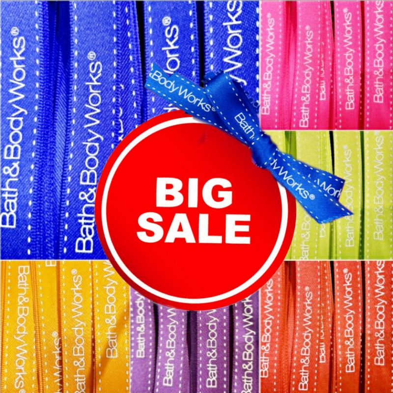 ON SALE!❤BATH &amp; BODY WORKS BBW RIBBON PITA BINGKISAN GOODIE BAG PAPER BAG PLASTIK BENING KOTAK BOX ULANGNTAHUN BIRTHDAY SESERAHAN PEMANIS PENGIKAT BOTOL KADO  WARNA WARNI +/- 55CM MERAH BIRU HIJAU MUDA PINK ORANGE UNGU PROMO SUPER MURAH LEBAY TERLARIS TOP