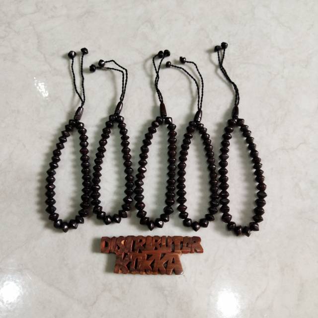 ( SUPER MURAH ) Grosir 5 pcs gelang kokka kaukah fukakah koka  wajik kpl 33 hitam