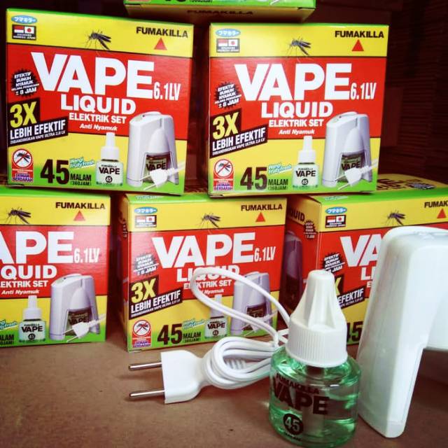 obat nyamuk Vape liquid electric set alat