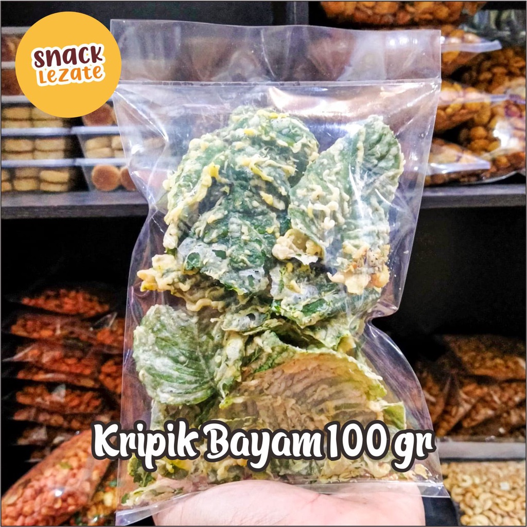 

Sedap Snack - Kripik Bayam Crispy 100gr Gurih Renyah Enak /Keripik Bayam Kiloan /Kripik Sayur Bayam Cemilan Kiloan