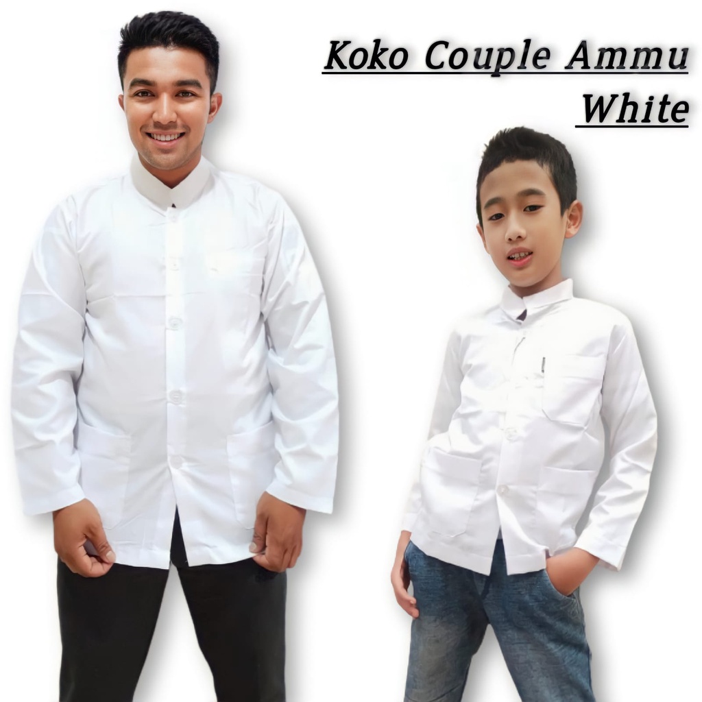 Baju Koko Couple Al-Qapy Dewasa &amp; Anak / Ayah &amp; Anak Banyak Warna/Premium