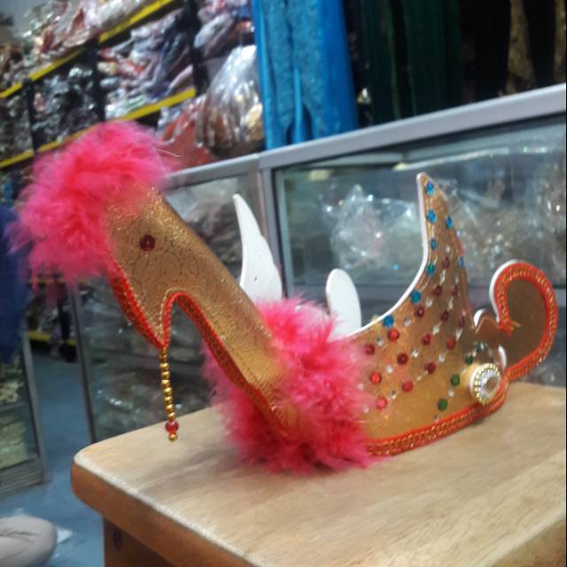 Mahkota Burung Tari Merak Aksesoris Tari Kepala Burung Merak