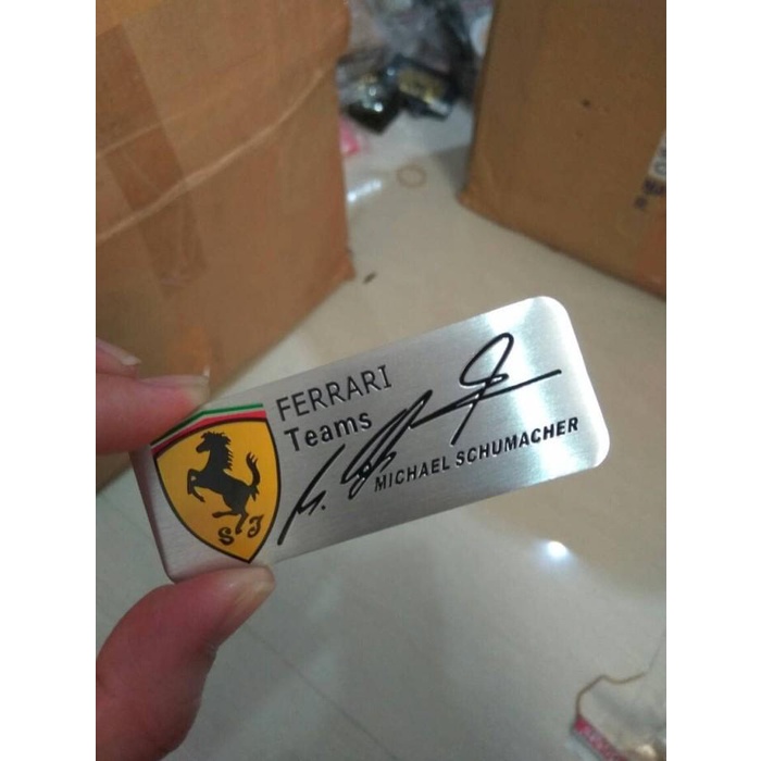 emblem Ferrari teams by michael Schumacher