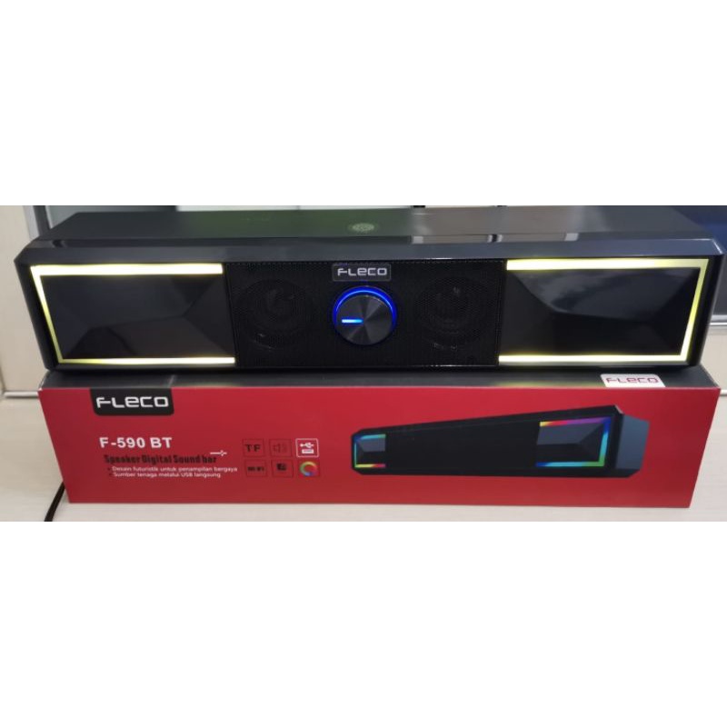 Speaker Portable Bluetooth LED Fleco F-590BT super Bass