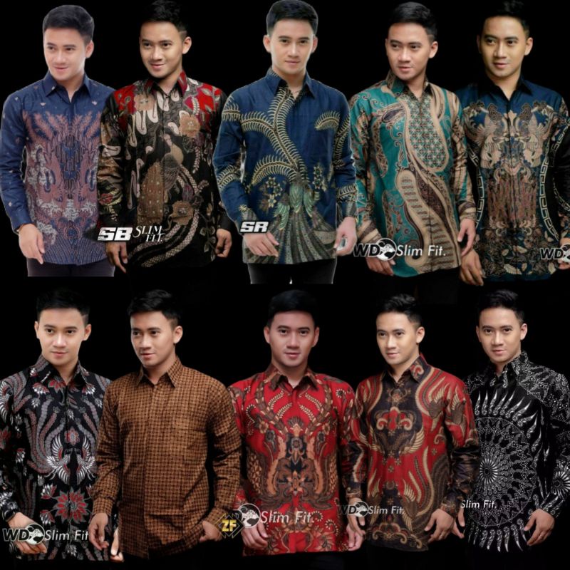 Batik Pria Lengan Panjang Batik Nakula motif Garuda Size M L XL XXL Reguler