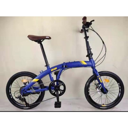 Instan Sepeda Lipat 20inch BNB Lite 8.1 8 Speed Steel Mirip Chris Sensah Mekanic Disc Brake SNI-2