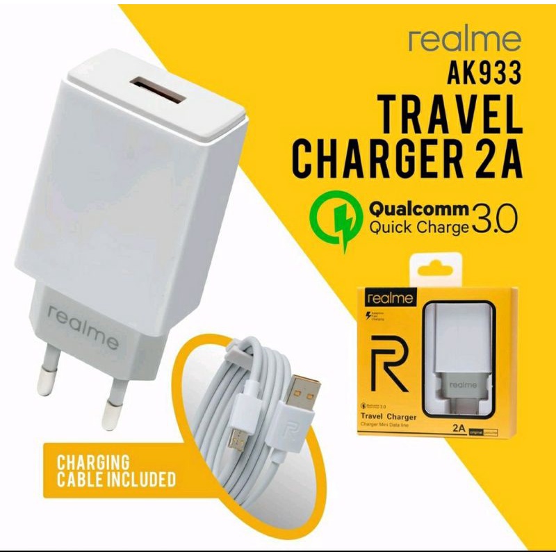 CHARGER REALME 2A AK933 MICRO USB CABLE