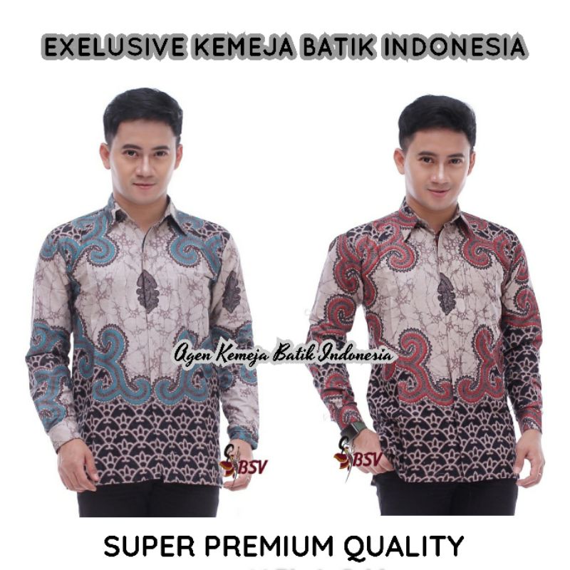 Agen Kemeja Batik Lengan Panjang Terbaru Ukuran M L Xl Xxl Ready Seragam Ln7rwbMs9XM7YJ