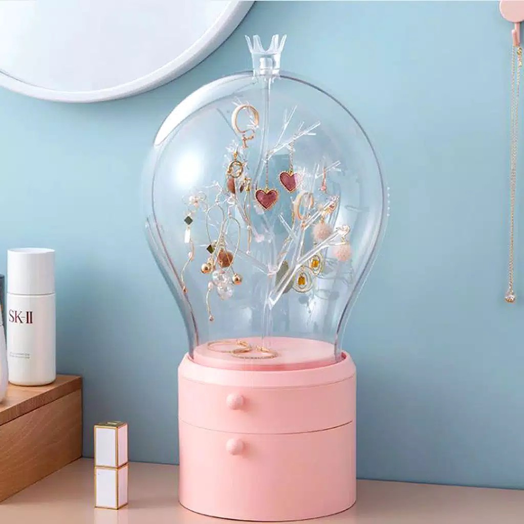 Rak kosmetik Lampu Tumblr Makeup Storage Organizer Tempat Penyimpanan Kosmetik 2020