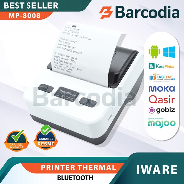 Mobile Printer Bluetooth Iware MP-8008 - Portable Printer Bluetooth 80mm