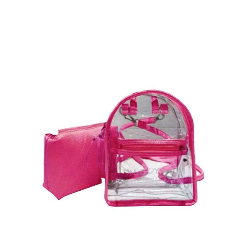 ( COD ) TAS MIKA MULTI FUNGSI WANITA GOYAPE 2 in 1-Pink panta