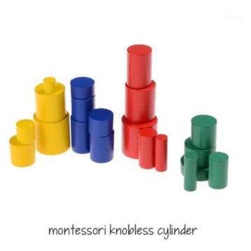 

MONTESSORI KNOBLESS CYLINDER/ Mainan Anak Edukasi Murah