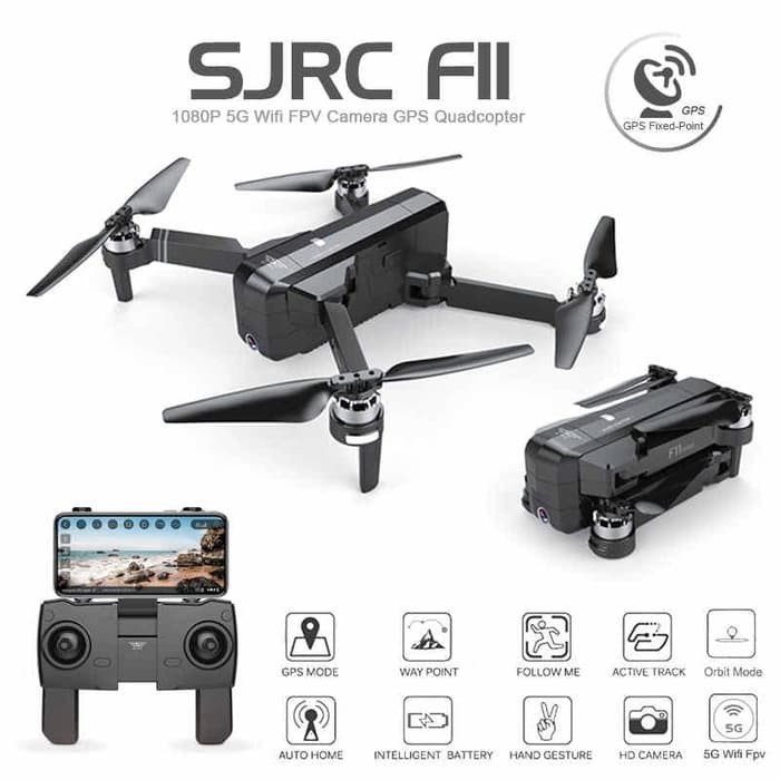 Drone SJRC F11 RC QUADCOPTER DOUBLE GPS WIFI 5G FPV FHD 1080P