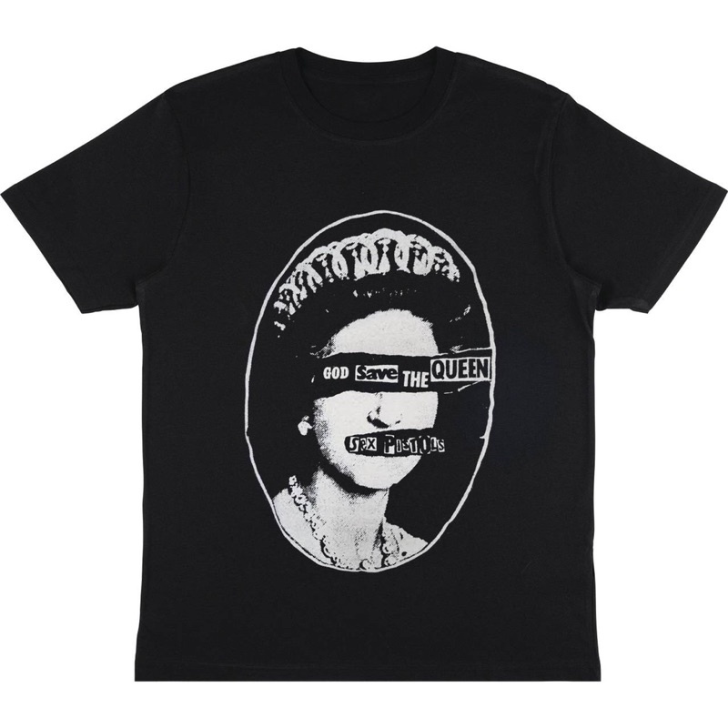 KAOS BAJU SEX PISTOLS “GOD SAVE THE QUEEN” | T-SHIRT BAND SEX PISTOLS | BAJU BAND PUNK SEX PISTOLS H
