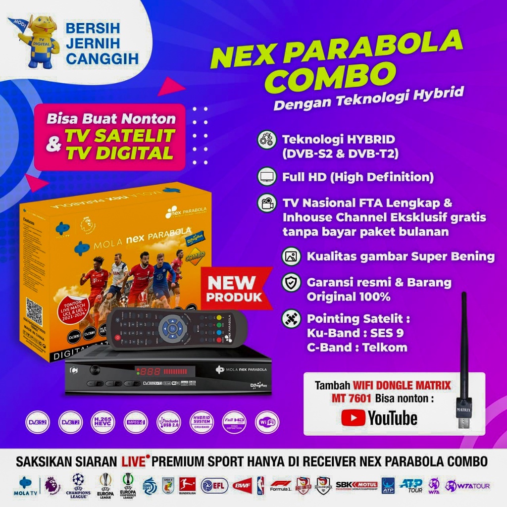 SET TOP BOX NEX PARABOLA COMBO DVB T2 DAN DVB S2 HYBRID BISA TV DIGITAL DAN SATELIT / SET TOPBOX TV ANALOG KE DIGITAL / SET TOPBOX TV DIGITAL UNTUK TV TABUNG / STB TV DIGITAL MURAH / SET BOX TV DIGITAL MURAH / SET BOX TV DIGITA