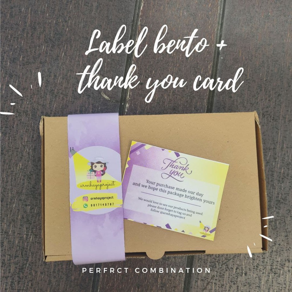 

Label bento ( 54 pcs ) perlengkapan pesta