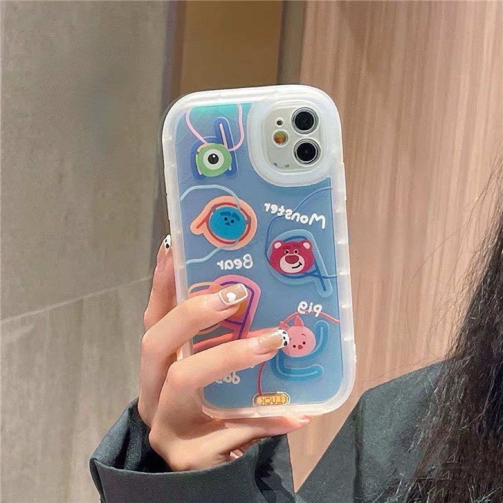 Soft Case Hp Gambar Beruang Untuk iphone 12 / 13 / 11promax / X / Xs Max / Xr