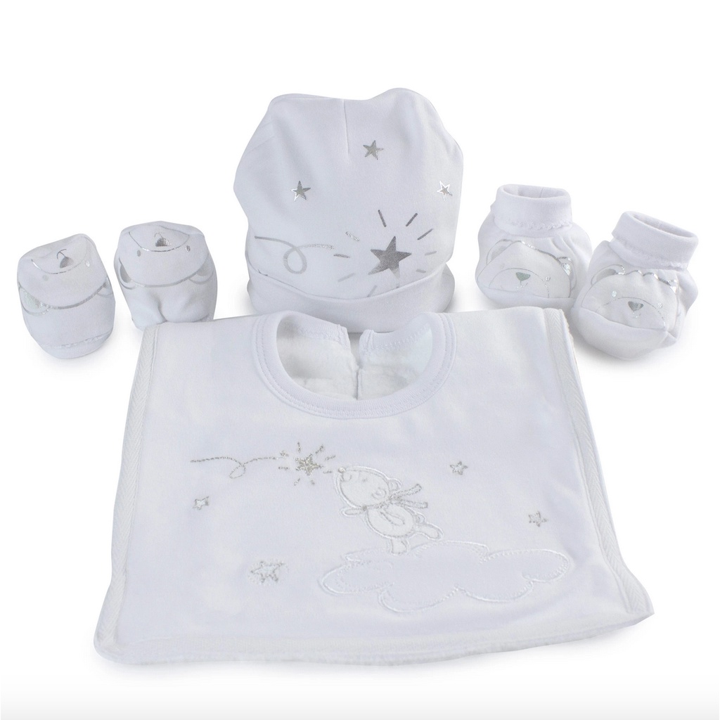 Bubba Blue Wish Upon a Star Newborn 4pc Layette Gift Set - Australian Brand Kado Giftset Hampers Anak Bayi