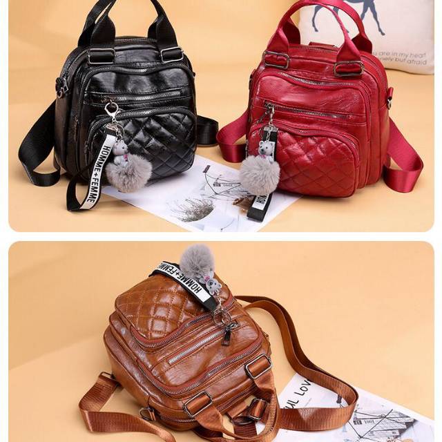 

Kode : ELJ 6014 IDR : 157 rb Ukuran : 20 x 23 x 11 cm Bahan : Kulit Pu Warna : Brown, Black, Red
