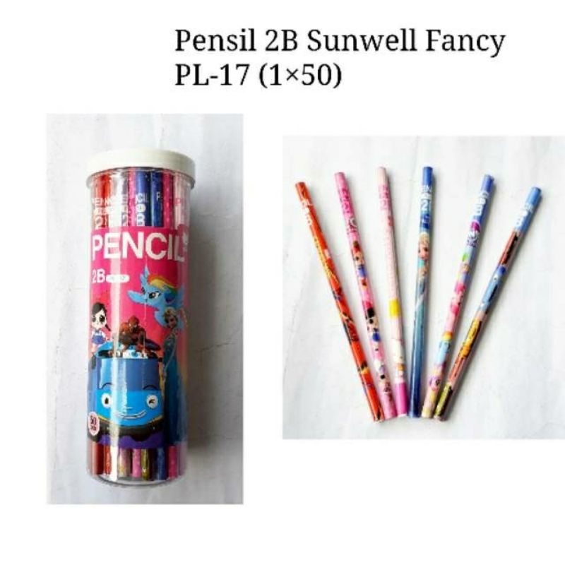 

Pensil 2B SUNWELL Fancy / Karakter PL-17 (1×50)