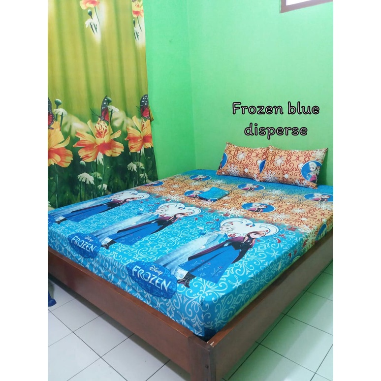 Sprei Homemade Frozen blue 180x200, Sprei Frozen 180, Sprei Homemade