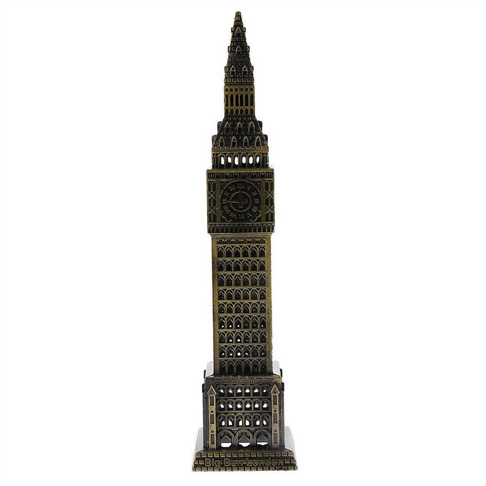 Suyo Ornamen Menara Big Ben Bahan Metal Untuk Dekorasi Meja