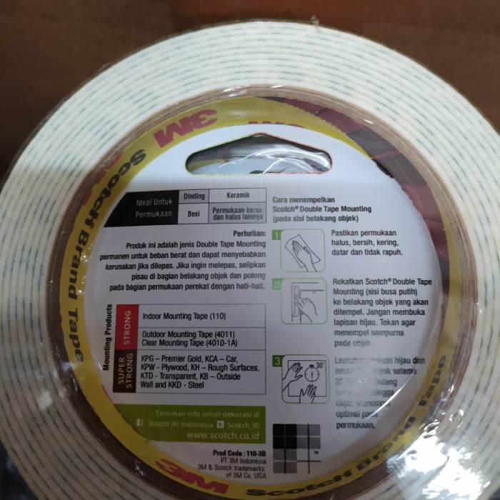 

Mantap Double Tape 3M Scotch Permanen Mounting Tape 12Mm X 3M Limited