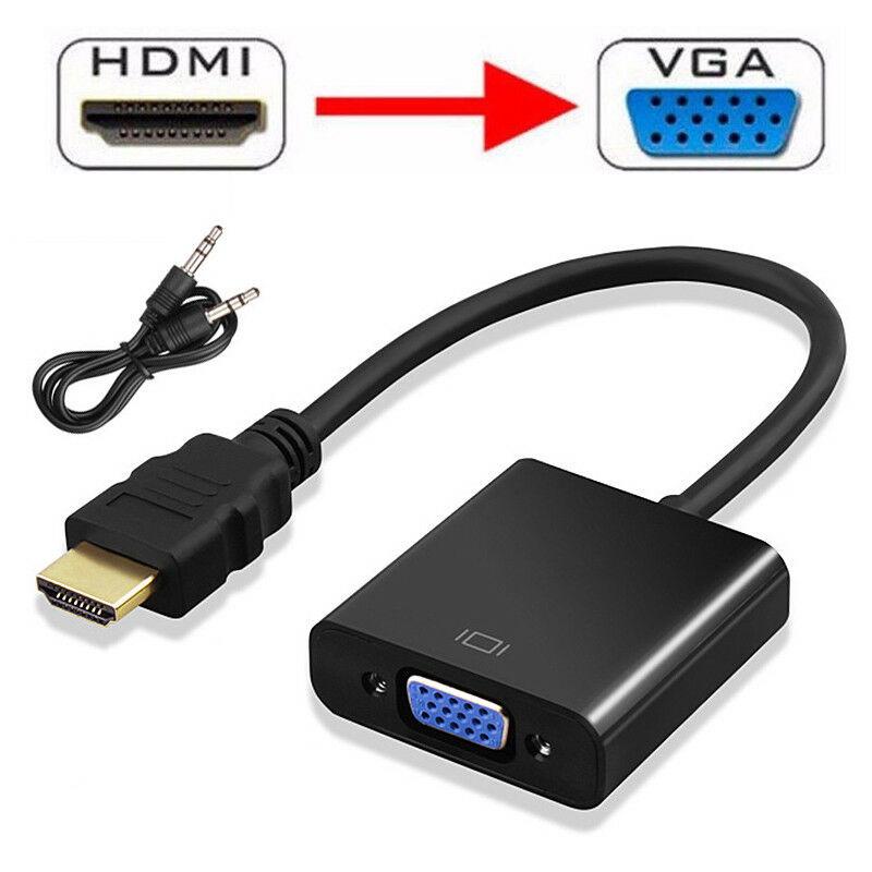 HDtv To VGA With Audio Converter Adapter# HDMI To VGA+Audio