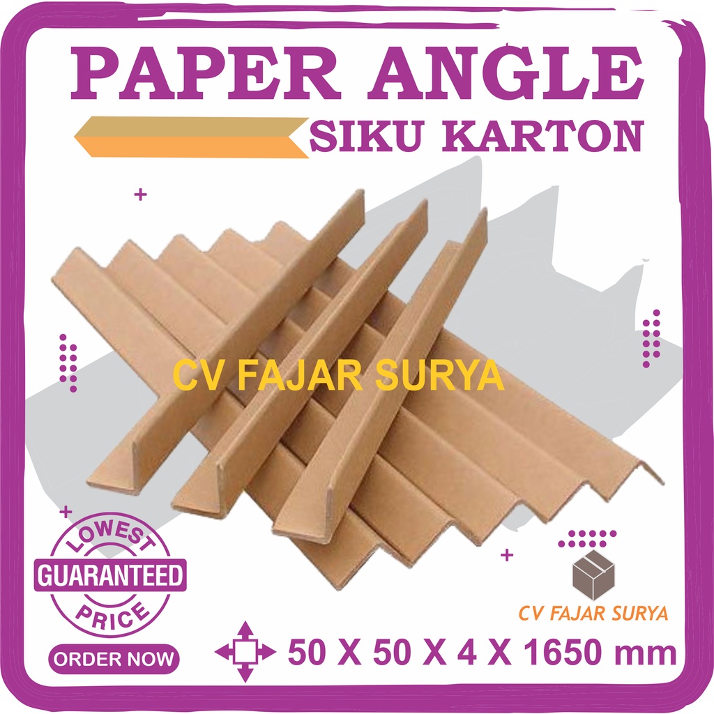 

Siku Karton, Paper Angle, Edge Protector 50 X 50 X 4 X 1650 mm