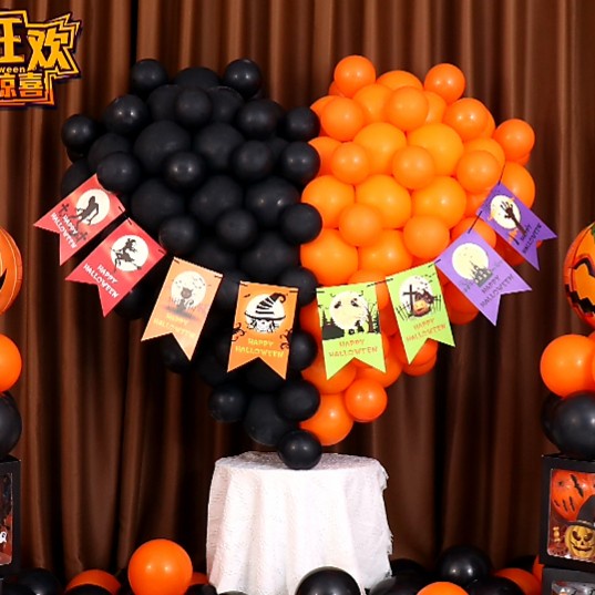 Banner Segitiga Happy Halloween Murah Dekorasi Pesta Garland Haloween