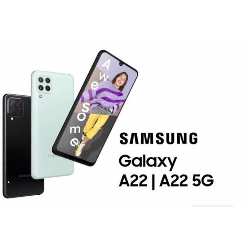 SAMSUNG A22 5G / A22 4G LTE / RAM 6/128GB ORI GARANSI RESMI 1 TAHUN