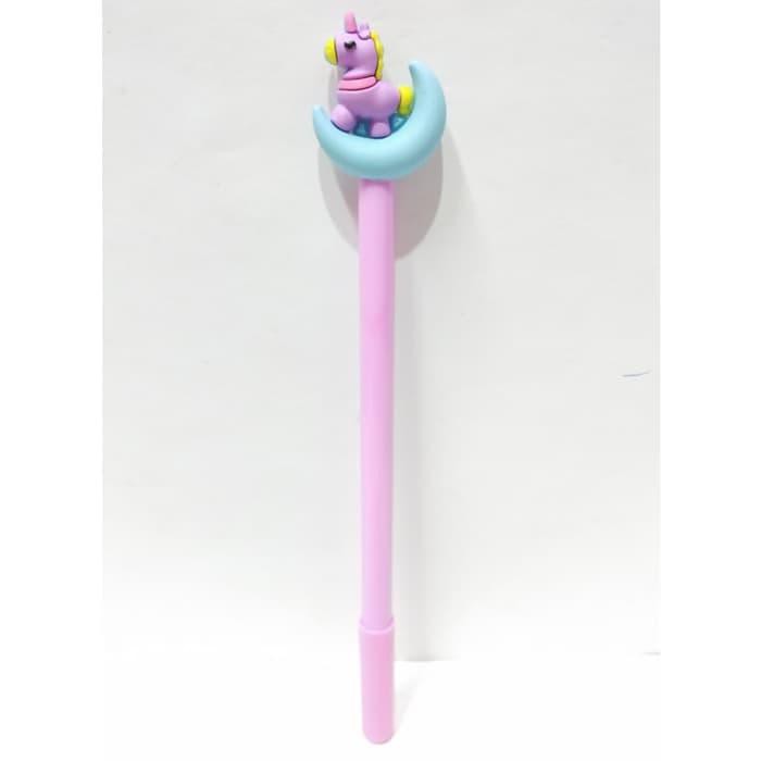 

Unik Pulpen Bolpen Kepala Unicorn Alat Tulis Gel Hitam 0.5 mm Tipe D - Ungu Murah