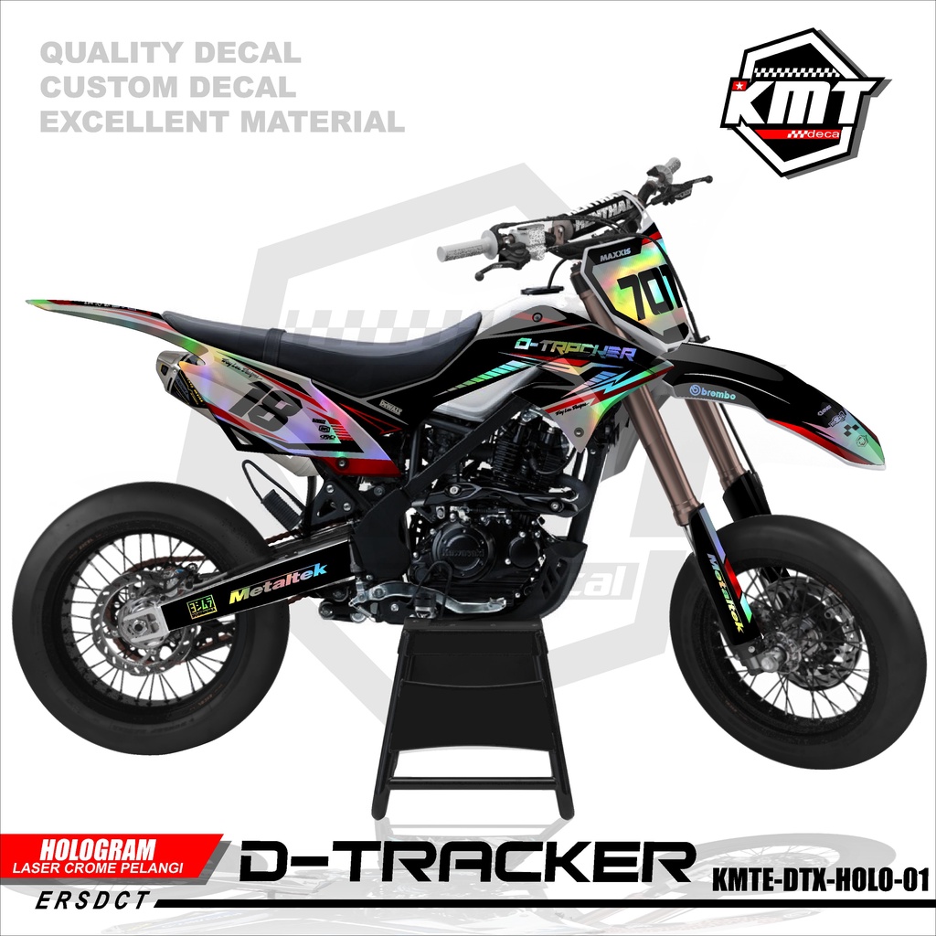 DECAL STICKER HOLOGRAM LASER KLX DTRACKER SE NEW TERMURAH DEKAL STIKER SETIKER SKOTLET VARIASI TERBA