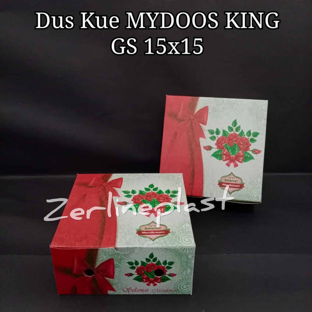 Dus Kue GS MYDOOS KING - Box Kue Makanan/Snack @100pcs