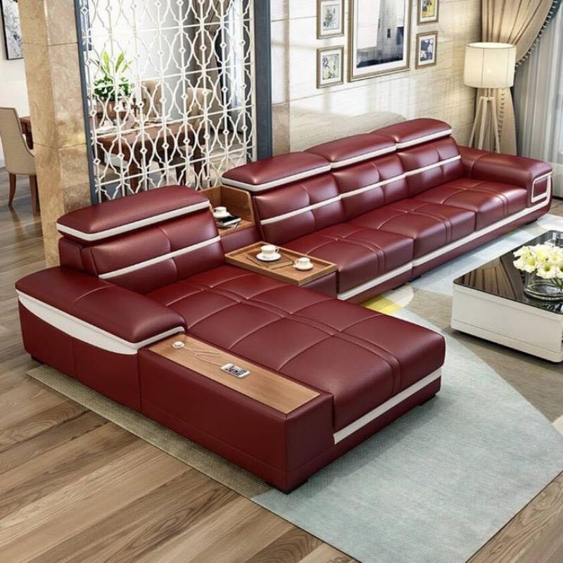 Set Sofa Kulit - Set Ruang Tamu Sofa - Sofa multifungsi bergaransi