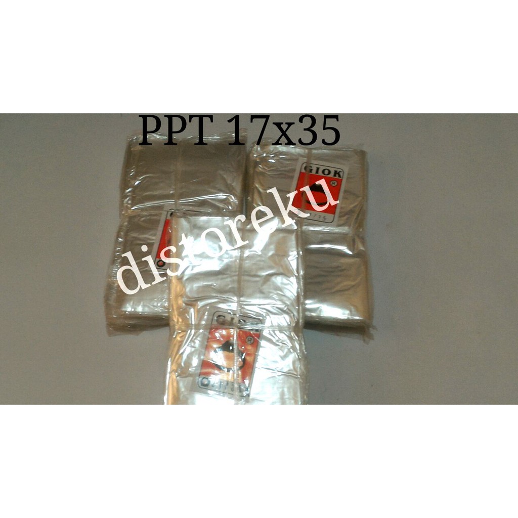 Plastik PP Tahu Tempe PPT Giok Tipis 0.02mm uk 17x35