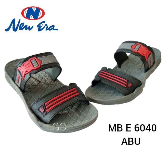 gof NEW ERA MB E 6040 Sandal Casual Pria GESPER Ban Dua Sandal Slop Laki-laki Anti Slip Original Sandal Gunung