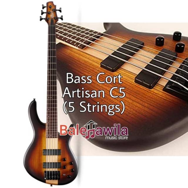 Elektrik Gitar Bass CORT ARTISAN C5 Plus ZBMH OTAB C 5 Sunburst Ori