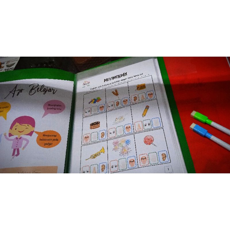 

MURAH Book Activity/ Wipe and Clean/ Worksheet Book/ Clear Holder/ Busy book