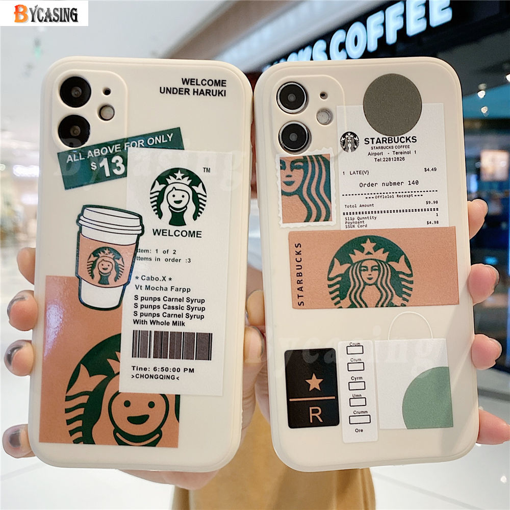 Casing Silikon Hp Redmi 10 Redmi 9t Redmi Note 10 Pro Note 9s Note 9 Note 8 Note 7 Xiaomi Poco M3 X3 Nfc Motif Starbucks