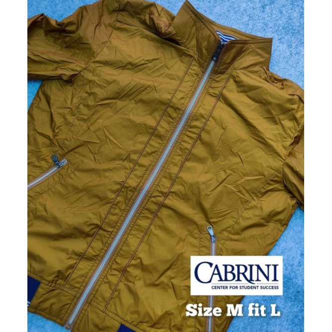 Jaket Outdoor Zipper Cabrini Original Brown Gold