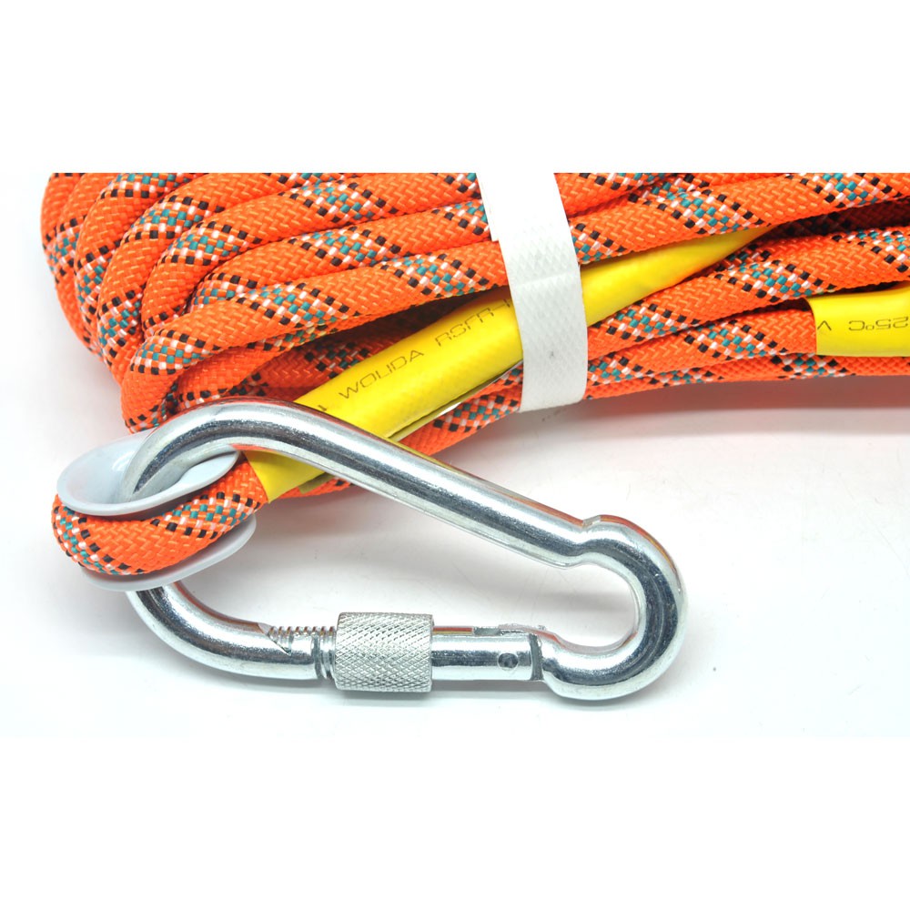 COD Tali Panjat Tebing Tali Rappelling Safety Climbing Rope 10 Meter - Orange